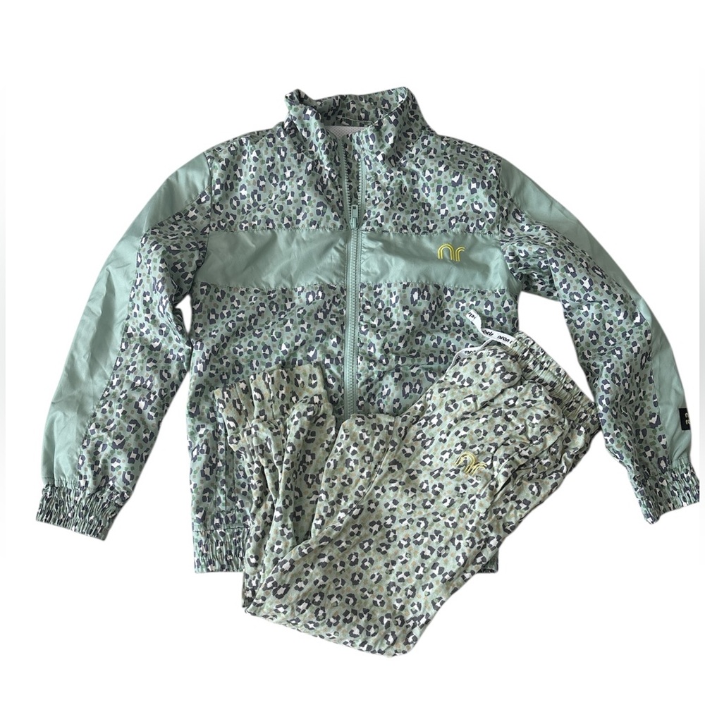 Neon Rebels Girls Leopard Jacket & Pants Set sz 8